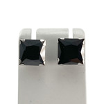 Boucles d'oreilles d'occasion or 375 blanc pierres synthétiques - vue 1
