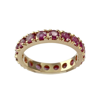 Bague d'occasion or 750 jaune rubis