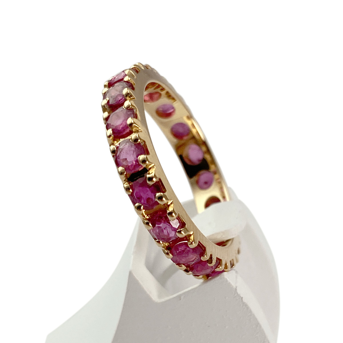 Bague d'occasion or 750 jaune rubis - vue 2