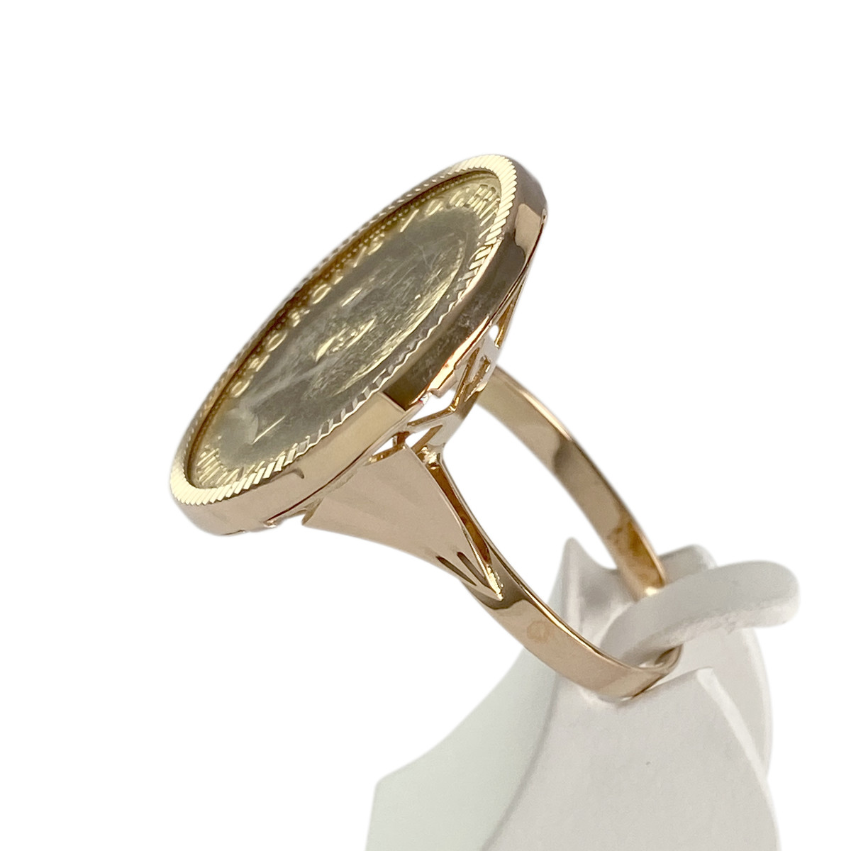 Tweedehands 750 geelgouden ring - bekijk 2