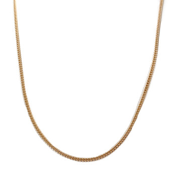 Second-hand chain in 750 yellow gold with curb chain stitch