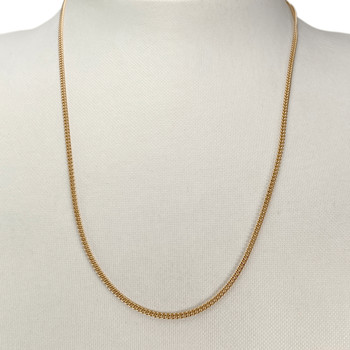 Second-hand chain in 750 yellow gold with curb chain stitch