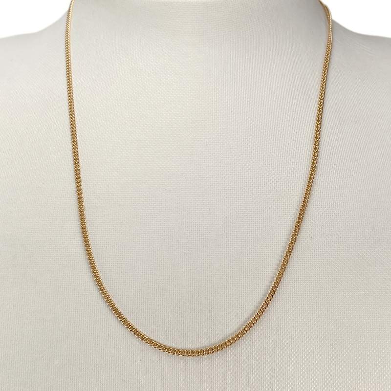 Tweedehands ketting van 750 geelgoud, armband met schakels, 45 cm - afbeelding 2