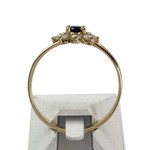 Bague d'occasion or 750 jaunezirconias saphir - vue 3