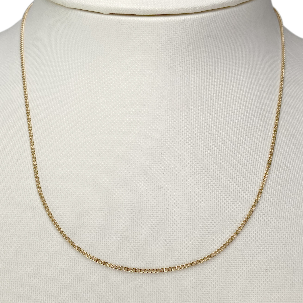 Secondhand gold chain 750 yellow gourmette mesh 40.5 cm - view 2