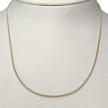 Second-hand chain in 750 yellow gold with curb chain stitch
