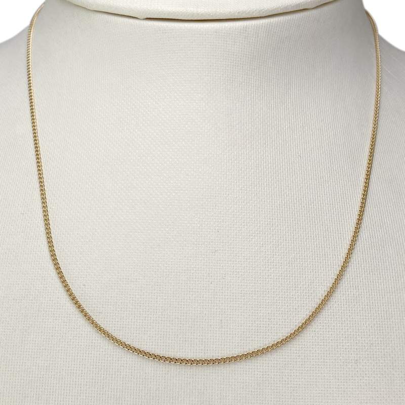 Chaîne d'occasion or 750 jaune maille gourmette 40.5 cm - vue 2