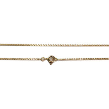 Tweedehands gouden ketting 750 gele maliënkolder 40.5 cm