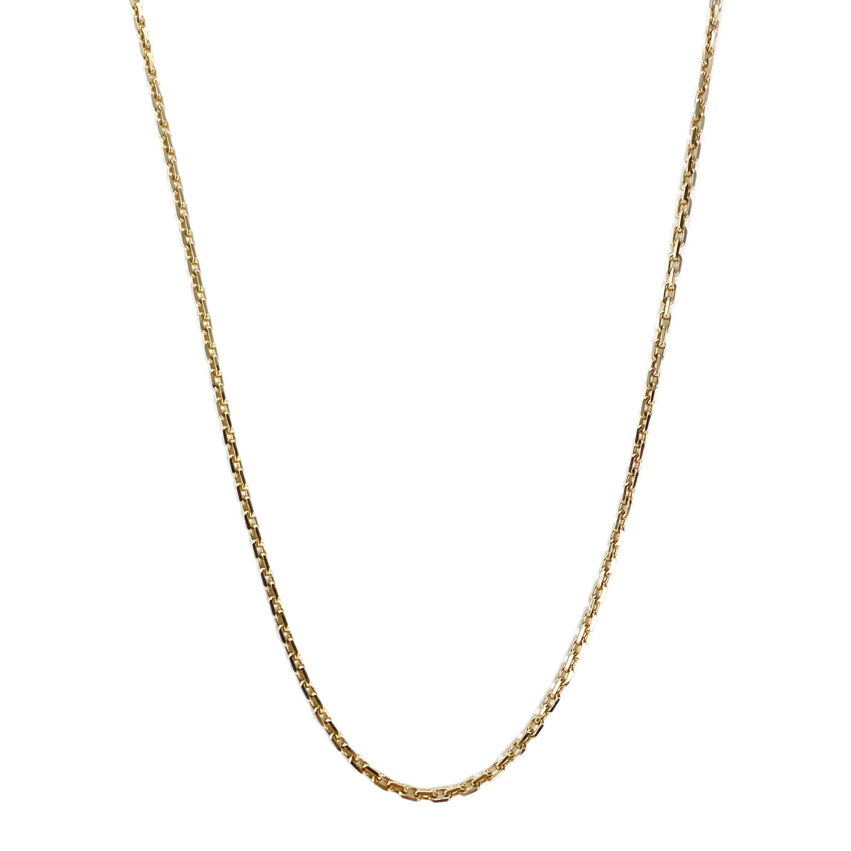 Chaîne d'occasion or 750 jaune maille forcat