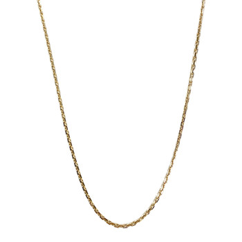 Tweedehands ketting van 750 geelgoud met forcat-schakels, 62 cm