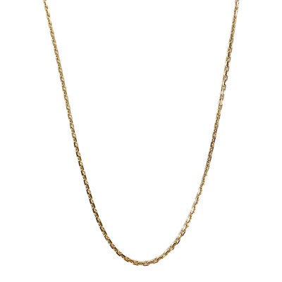 Chaîne d'occasion or 750 jaune maille forcat 62 cm