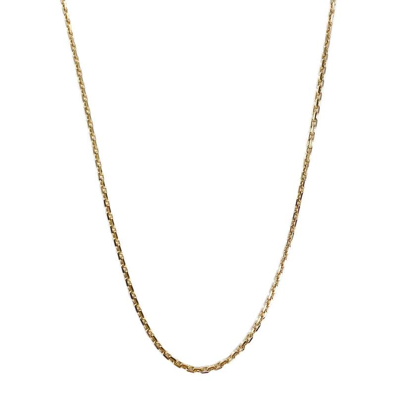 Chaîne d'occasion or 750 jaune maille forcat 62 cm - vue 1