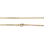 Tweedehands gouden ketting 750 geel gaas forcat - bekijk 3