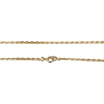 Tweedehands ketting van 750 geelgoud met forcat-schakels, 62 cm