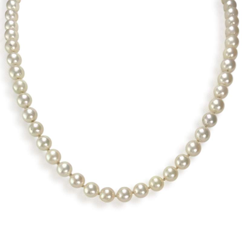 Collier d'occasion or 750 jaune perle de culture - vue 1