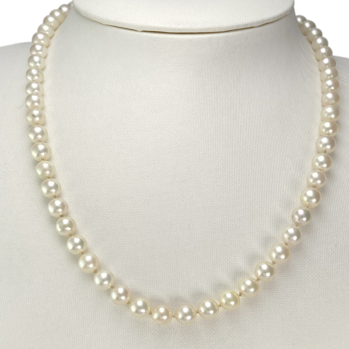 Collier d'occasion or 750 jaune perle de culture - vue 2