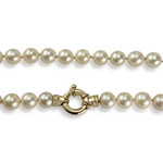 Collier d'occasion or 750 jaune perle de culture - vue 3