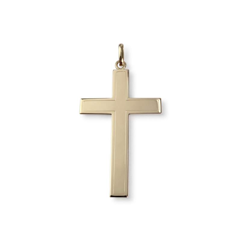 Pendentif d'occasion or 750 jaune croix - vue 1