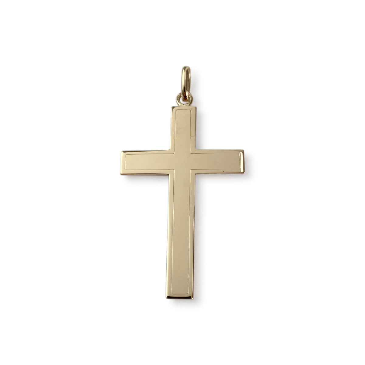 Pendentif d'occasion or 750 jaune croix - vue 2