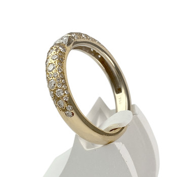 Bague d'occasion or 750 jaune diamant