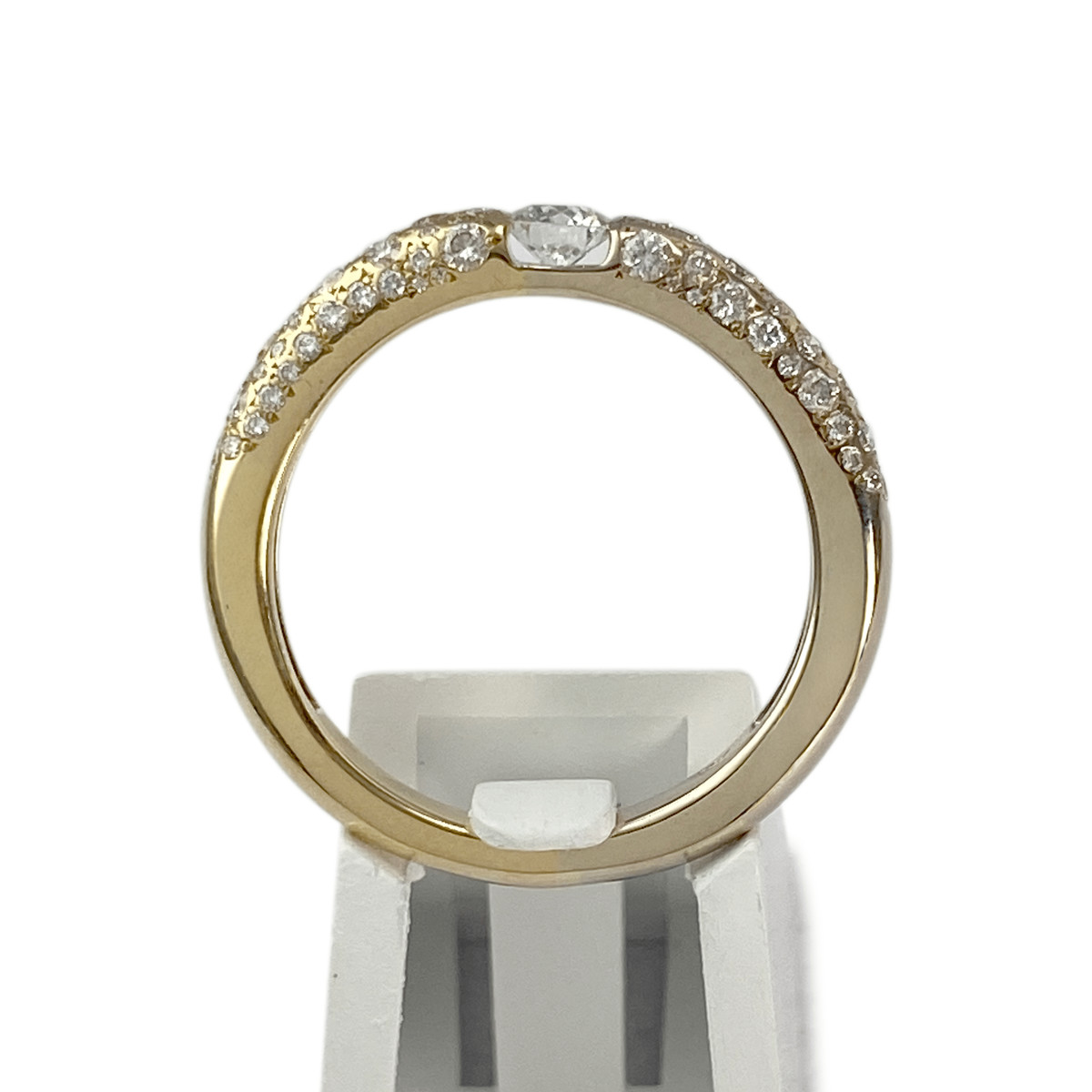 Bague d'occasion or 750 jaune diamant - vue 3