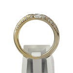 Bague d'occasion or 750 jaune diamant - vue 3