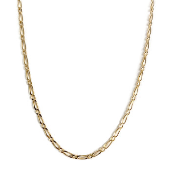 Second-hand necklace 750 yellow gold fancy mesh