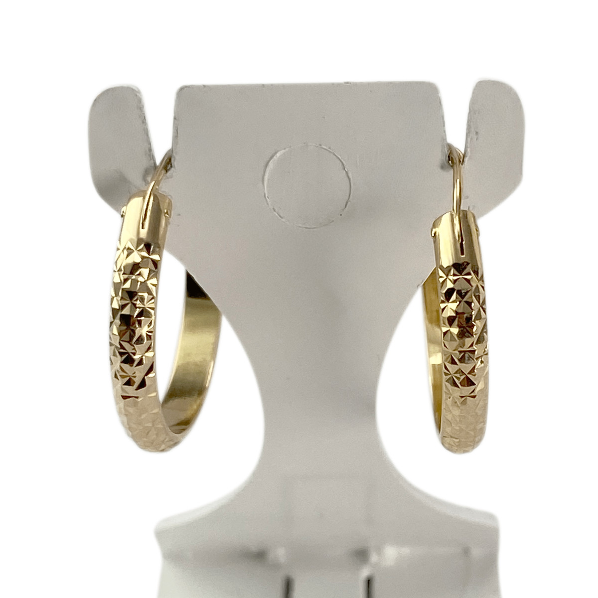 Créoles d'occasion or 750 jaune - vue 3