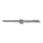 Broche d'occasion or 750  blanc saphirs  synthetiques - vue 1