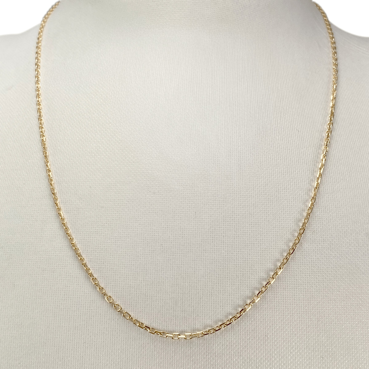 Chaîne d'occasion or 750 jaune maille forcat - vue 2