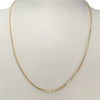 Second-hand chain 750 yellow gold forcat link