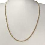 Secondhand gold chain 750 yellow gourmette mesh 53 cm - view 2