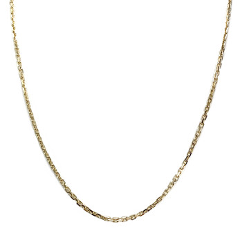 Used 750 yellow gold chain, 50.5 cm, forcat link
