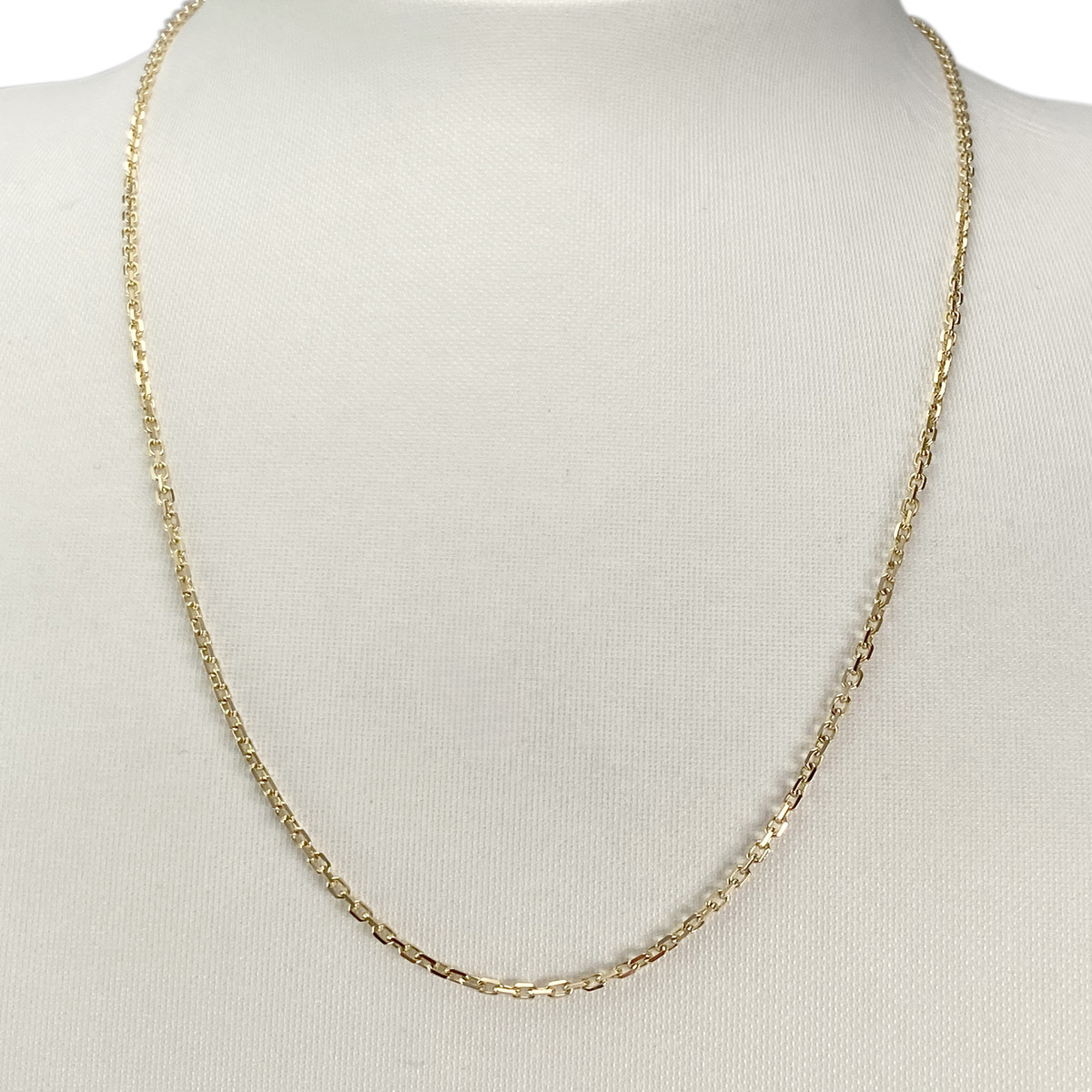 Tweedehands gouden ketting 750 geel gaas forcat - bekijk 2