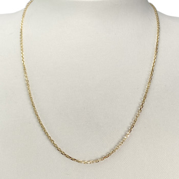Used 750 yellow gold chain, 50.5 cm, forcat link