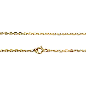 Used 750 yellow gold chain, 50.5 cm, forcat link