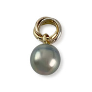 Pendentif d'occasion  3 ors 750  perle de tahiti