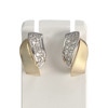 Boucles d'oreilles d'occasion  2 ors 750 diamants - vue V1