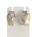 Boucles d'oreilles d'occasion  2 ors 750 diamants - vue 1