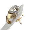 Boucles d'oreilles d'occasion  2 ors 750 diamants - vue V2