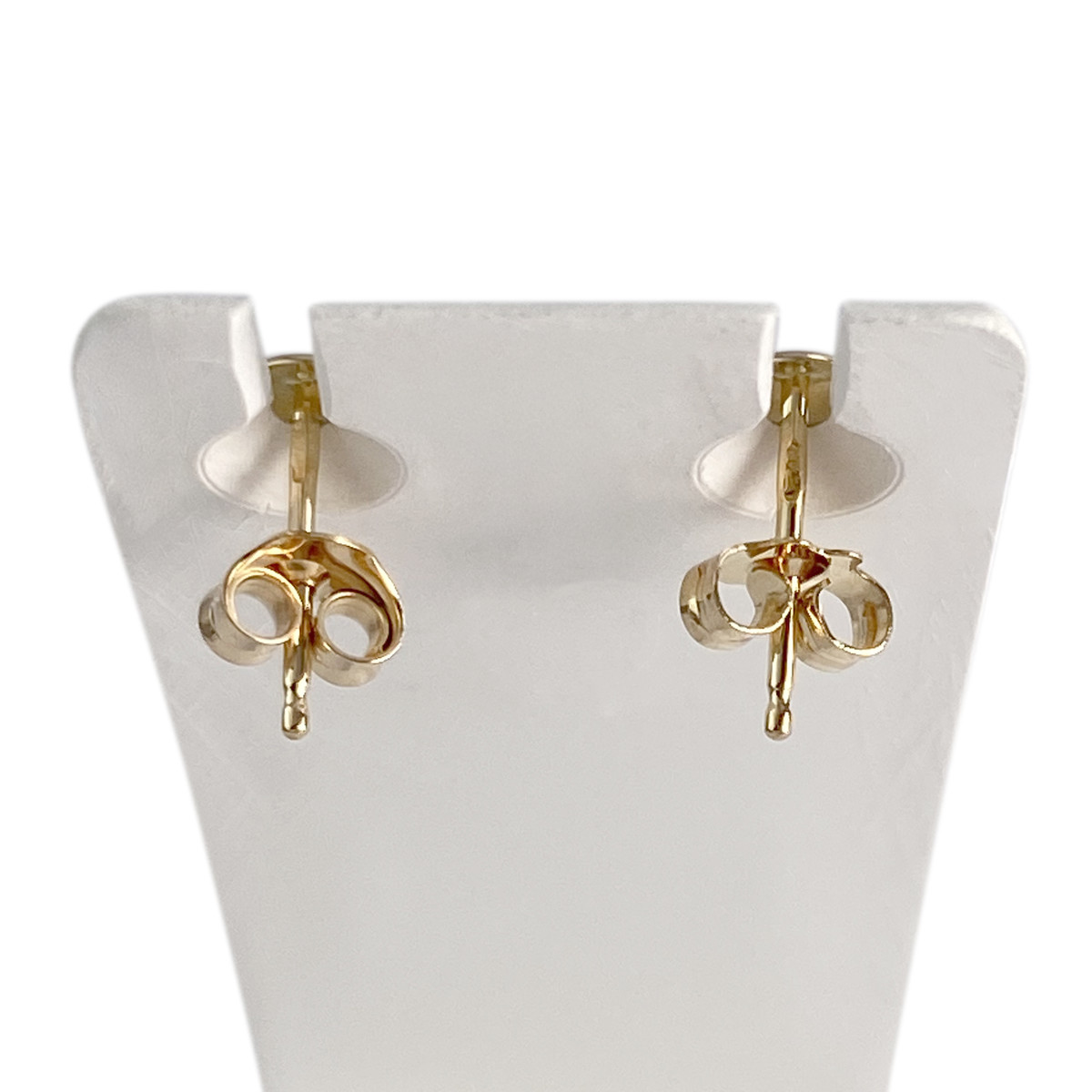 Boucles d'oreilles d'occasion or 750 2 tons  saphirs - vue 3