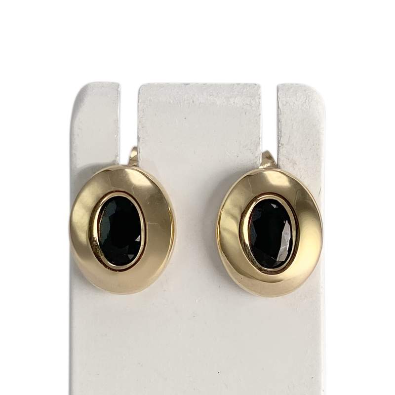 Boucles d'oreilles d'occasion or 750 jaune saphir - vue 1