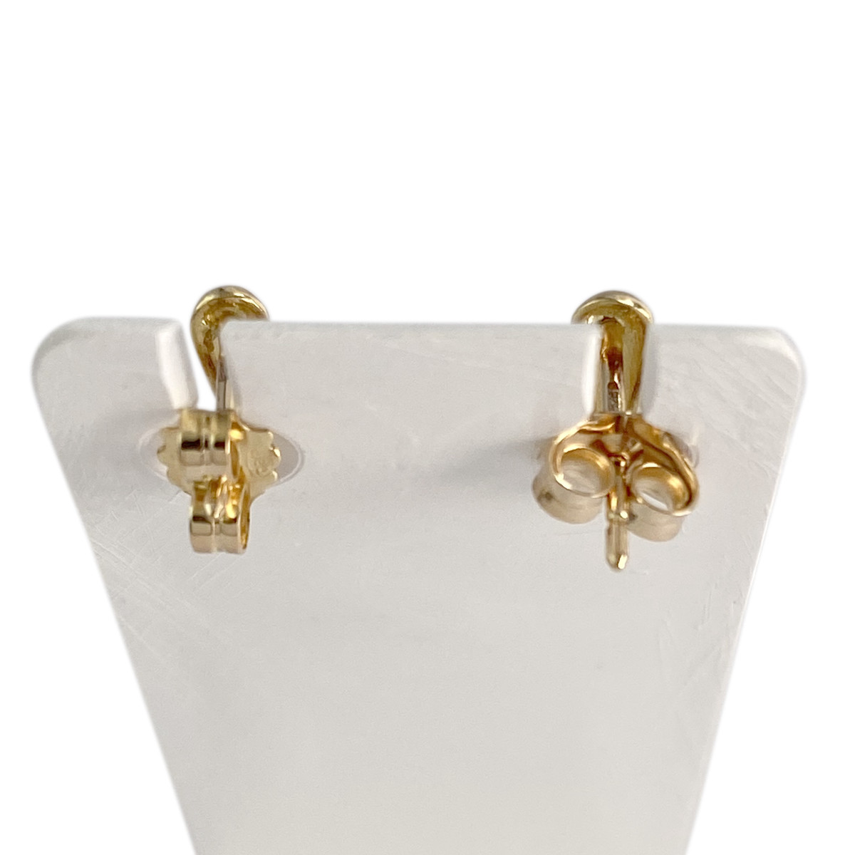 Boucles d'oreilles d'occasion or 750 2tons rubis - vue 3