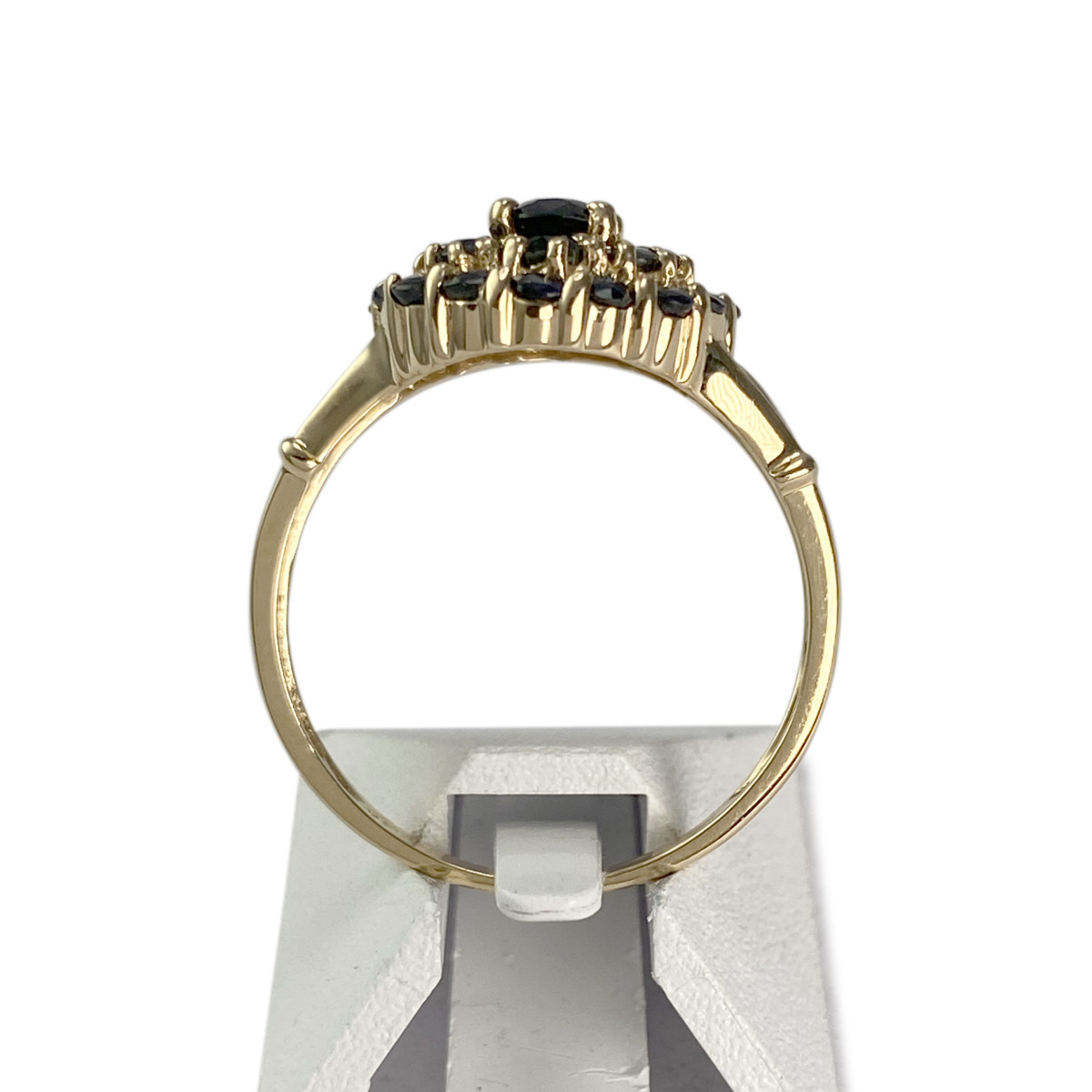 Second-hand gold 750 yellow sapphire ring - view 3