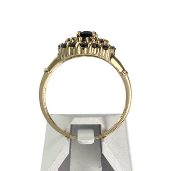 Second-hand gold 750 yellow sapphire ring