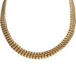 Collier d'occasion or 750 jaune maille américaine - vue 1