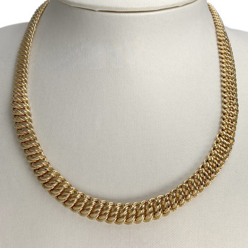 Collier d'occasion or 750 jaune maille américaine