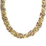 Collier d'occasion or 750 jaune maille fantaisie - vue 1
