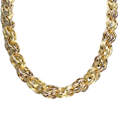 Collier d'occasion or 750 jaune maille fantaisie - vue 1