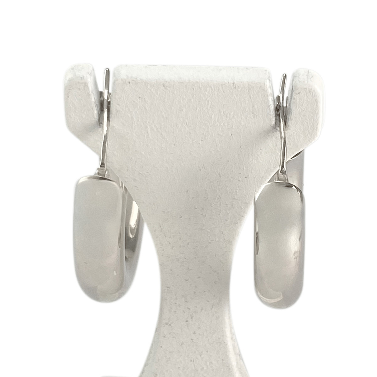 Créoles d'occasion or 750 blanc